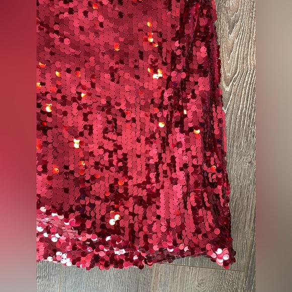 Red Sequin Dress - Picture 3 of 8